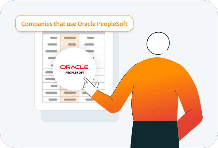 Definition of list of Companies that use Oracle PeopleSoft